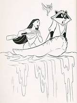 Pocahontas Meeko Walt Flit sketch template