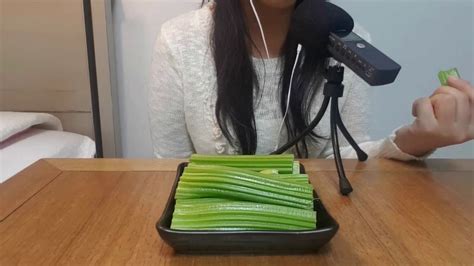[korean 한국어 Asmr] 샐러리 이팅사운드 Celery Eating Sound Youtube