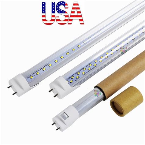 stock   bi pin ft led  tubes light    double rows  replace regular tube ac