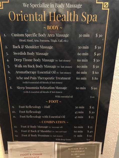 oriental health spa  albuquerque nm