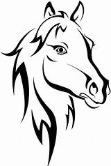 Horse Coloring Head Pages Getcolorings Printable sketch template