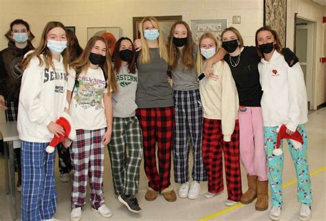 greenwich students   class  pajamas  symbolize support