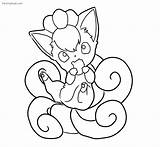 Coloring Vulpix Pages Pokemon Popular sketch template