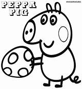 Peppa Pig Coloringway Peppapig Clipartmag sketch template