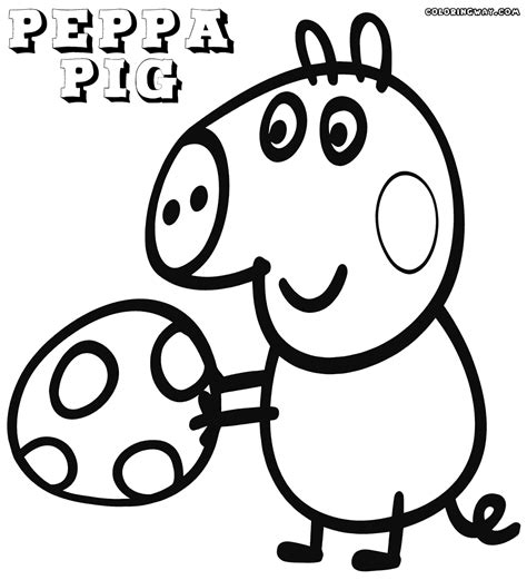 peppa pig coloring pages    clipartmag