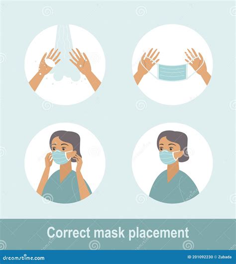 wear medical mask properly step  step infographic