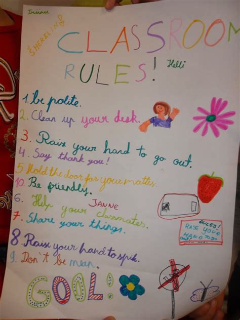 english is easy english is ok classroom rules