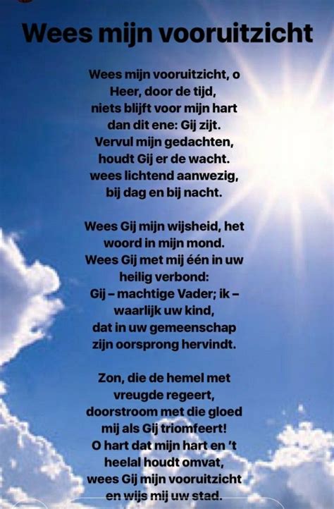 poem written  german   sky  clouds  sun shining   center