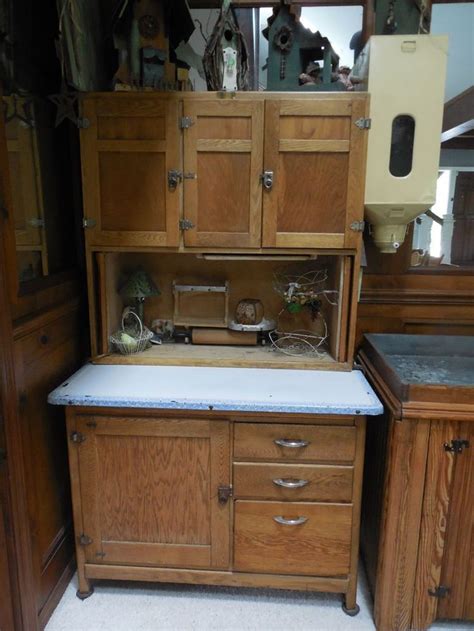 americana antique primitive original sellers hoosier cabinet circa