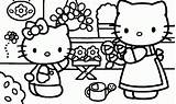 Coloring Kitty Hello Pages Cupcake Computer Popular Coloringhome sketch template