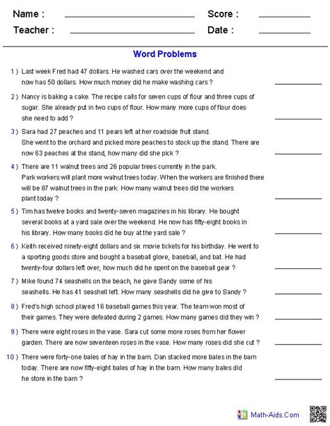 step equations worksheet word problems worksheets