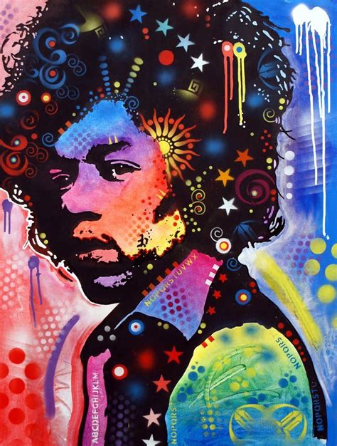 By Dean Russo Jimi Hendrix Art Pop Art Pop Art Canvas