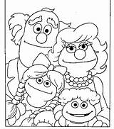 Coloring Family Pages Sesame Street Print Kids Book Coloringkids sketch template