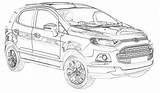 Ecosport Ford Drawing Bk Aerpro Bl sketch template