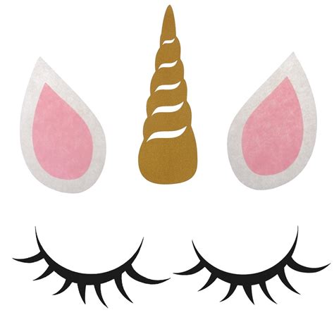 unicorn eyes  ears clipart   cliparts  images