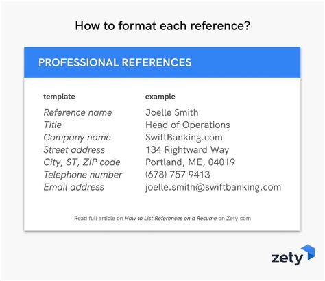 list references   resume reference page