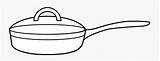 Pan Lid Frying Coloring Clipart Clipartkey sketch template