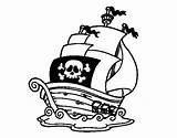 Pirate Ship Coloring Pirata Colorare Da Pirati Nave Disegno Colorear Di Dei Coloringcrew sketch template