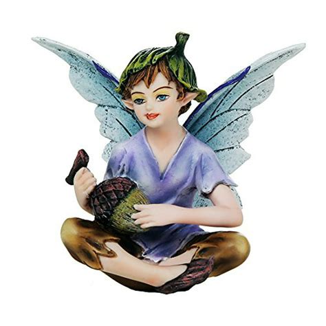 fairy garden flower boy fairy  acorn decorative mini garden  enchantment figurine