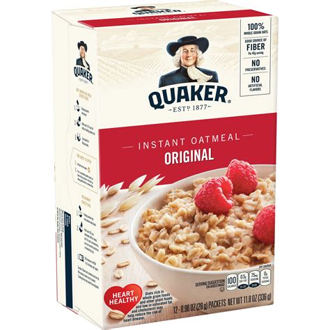 quaker instant oatmeal original  oz  packets walmartcom