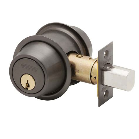schlage   deadbolt single cylinder goldy locks  alarm  security systems