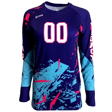 shattered custom sublimated womens volleyball jersey rox volleyball