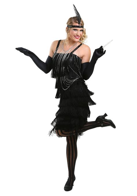 charleston black flapper costume dress womens  flapper costumes