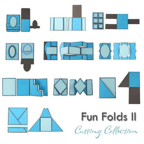 fun folds  card bases collection fun fold cards fancy fold cards