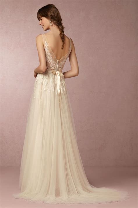 feminine airy and utterly romantic this watters wedding dress is hard to resist floral lace