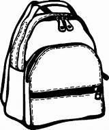 Coloring Backpack Pages School Clipartbest Clipart sketch template