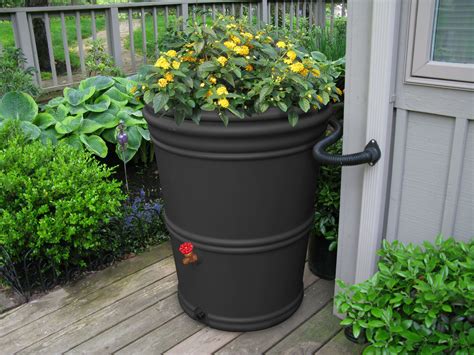 rain barrel earthminded  gallons charcoal san diego drums  totes