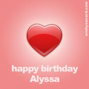 happy birthday alyssa   cards