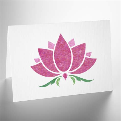 lotus flower stencil craft template craftstar