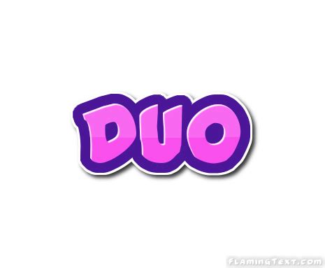 duo logo   design tool  flaming text