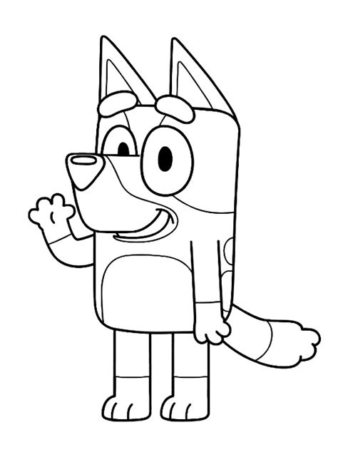 bluey coloring page  printable coloring pages  kids