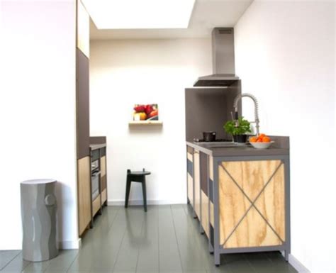 constructive kitchen  industrial  minimalist touches digsdigs