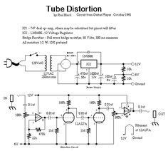 tube distortion schematic distortion pedal guitar diy guitar pedal