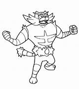 Coloring Incineroar Pages Template Comments sketch template