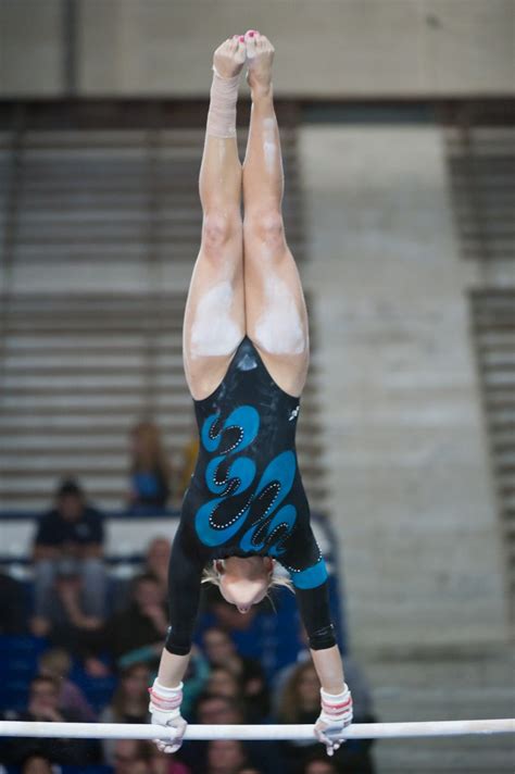 cougar gymnasts record 10 individual highs but fall to denver the
