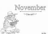 November Coloring Pages Printable Corn Critter Harvest sketch template