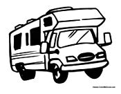 camper  rv coloring pages