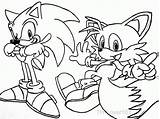 Coloring Sonic Tails Pages Hedgehog Classic Popular sketch template