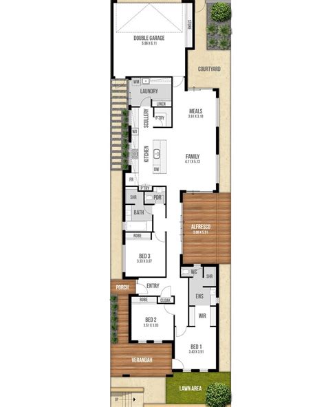 bedrooms  bathrooms  powder  single storey floor plan  designed  bl