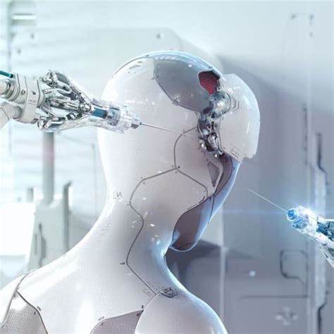 Cluboftigerghost Humanoid Robot Cyberpunk Futuristic Art