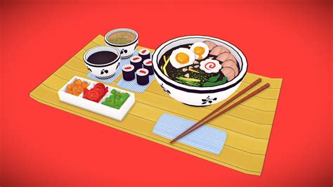 Udon Meal Download Free 3d Model By Wesai [aeadafc] Sketchfab