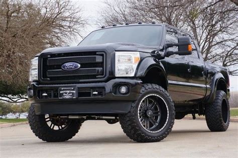 ford super duty   platinum diesel  srw custom icon lift kit