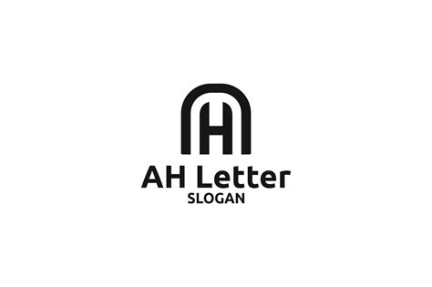 ah letter creative illustrator templates creative market