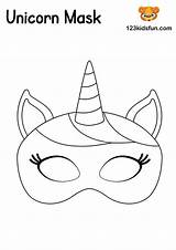 Mask Masks Masquerade Maske Einhorn Masken Carnaval Pages Ausdrucken Faschingsmasken Gras Mardi Kindergeburtstag 123kidsfun Maschera Fasching Vorlagen Karnevalsmasken Tiermasken Unicorno sketch template