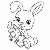 Bunny Rabbit Coloring Pages Printable Cute Baby Color Christmas Cartoon Print Getdrawings Getcolorings Winnie Pooh Colorings sketch template