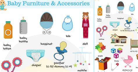 baby room baby furniture  accessories vocabulary